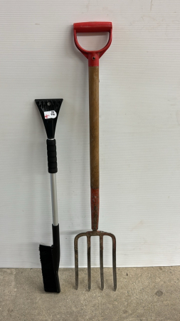 Potato Fork & Snow Brush