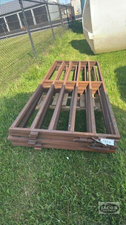 LOT OF 6 STEEL 9FT 9IN GATES
