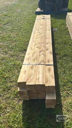 BUNDLE OF 12PCS 3.5IN X 3.5IN X 8FT CEDAR LUMBER