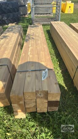 BUNDLE OF 12PCS 3.5IN X 3.5IN X 8FT CEDAR LUMBER