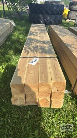 BUNDLE OF 12PCS 3.5IN X 3.5IN X 8FT CEDAR LUMBER