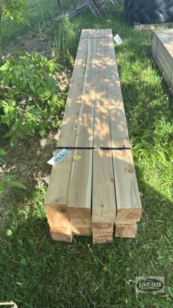 BUNDLE OF 12PCS 3.5IN X 3.5IN X 8FT CEDAR LUMBER