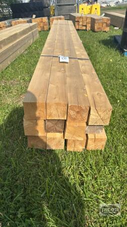 BUNDLE OF 12PCS 3.5IN X 3.5IN X 10FT CEDAR LUMBER