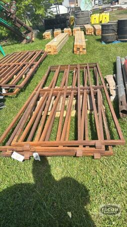 LOT OF 3 STEEL 10FT GATES