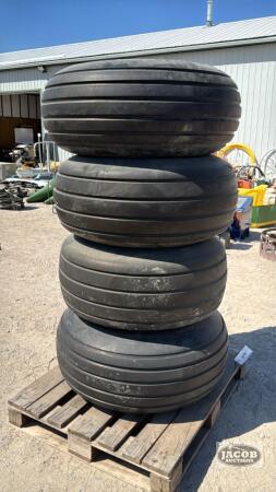 LOT OF 4 - 16.5L16.1SL TIRES ON 8-BOLT RIMS