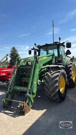 JOHN DEERE 6190R MFWD TRACTOR WITH LOADER