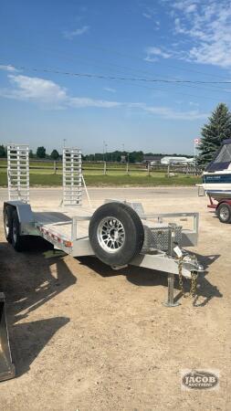 AJJ'S 7FT X 16FT ALUMINUM FLAT BED TRAILER