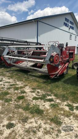 MASSEY FERGUSON 775 GAS 12FT SWATHER