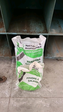 Full Bag and Part Bag of Sweeping Compound