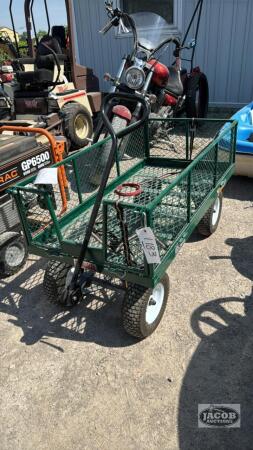 MILLSIDE IND. GARDEN WAGON WITH FOLDING SIDES