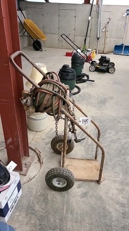 Torch Cart with Hoses and Guages