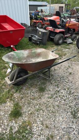 STEEL WHEELBARROW WITH STEEL HANDLES