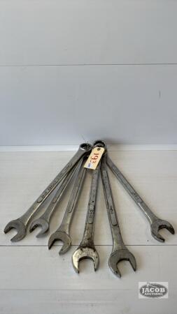 (6) LARGE COMBINATION WRENCHES