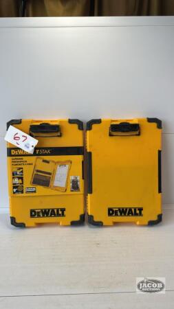(2) DEWALT T-STACK CLIPBOARDS