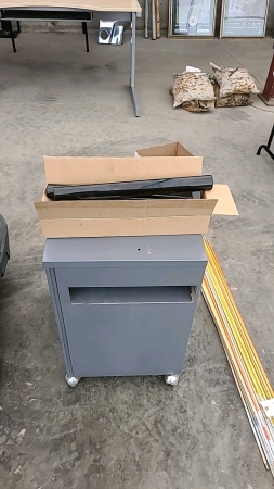 Steel Rolling Cabinet and Pair of Handles