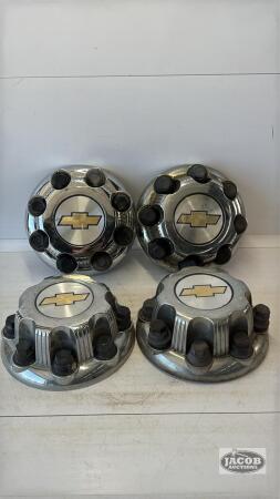 (4) CHEVY CENTRE CAPS FOR 8 BOLT RIM