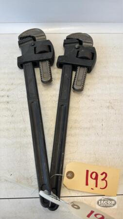 (2) 18IN PIPE WRENCHES