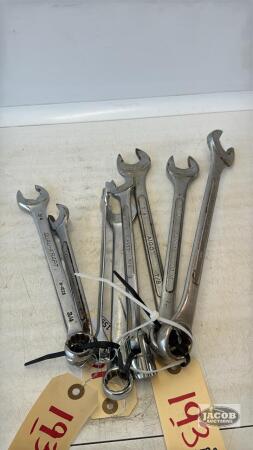 (9) ASSORTED STANDARD WRENCHES