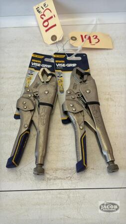 (2) PAIRS OF NEW 10IN VISE GRIP PLIERS