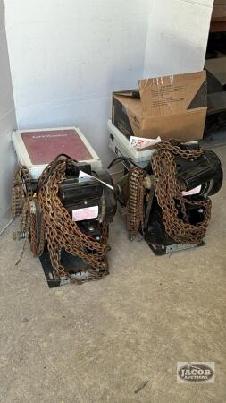 (2) 1/2HP ELECTRIC DOOR OPENERS