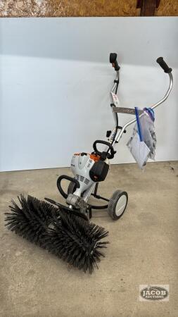STIHL MM56C BRISSEL SWEEPER WITH CART