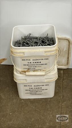 14-14X4 GALVANIZED SELF TAPPING SCREWS