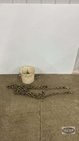 3/8IN X 20FT GRADE 70 CHAIN WITH HOOKS