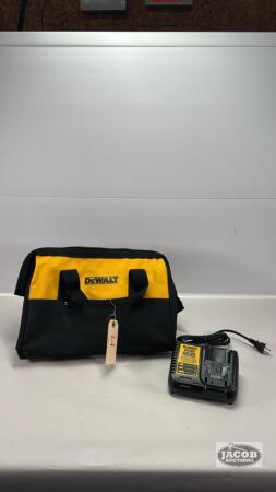 DEWALT TOOL BAG WITH 20VOLT CHARGER