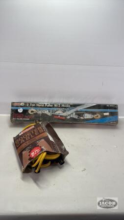 2 TON COME ALONG WITH BOOSTER CABLES