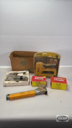 (3) STAPLERS AND QUANTITY OF STAPLES