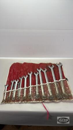 GRAY COMBINATION SAE WRENCH SET