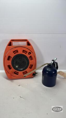 OILING CAN AND A CORD CADDY WITH CORD