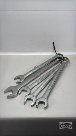 (5) LARGE SAE WRENCHES