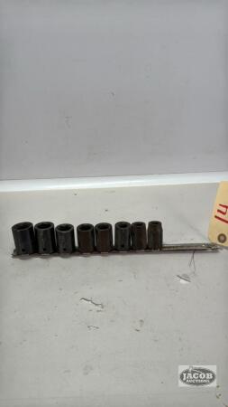 (8) 1/2IN DRIVE METRIC SHALLOW IMPACT SOCKETS