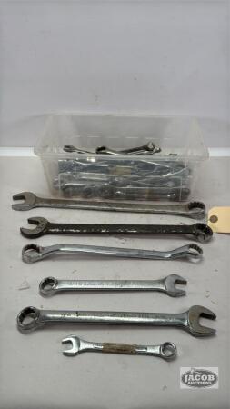 QUANTITY OF MISC. WRENCHES MOST ARE SAE