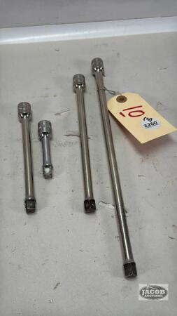 SNAP ON 3/8IN DRIVE 4 PIECE EXTENSION LOT