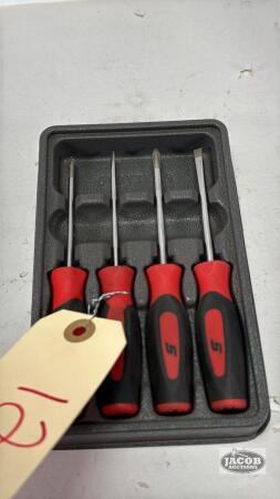 SNAP ON FOUR PIECE MINI TIP SCREWDRIVERS