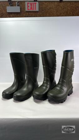 SIZE 14 TORENNA STEEL TOED BOOTS (2 PAIRS)
