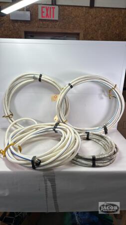(4) GARDEN HOSES AT VARIOUS LENGTHS