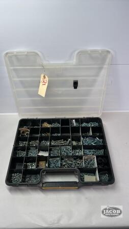 PLASTIC CARRY-ALL ORGANIZER WITH CONTENTS