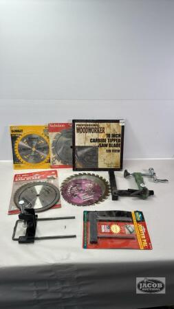 ASSORTMENT OF CLAMPS AND BLADES