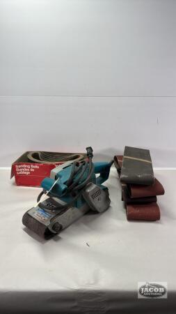 MAKITA BELT SANDER WITH BELTS