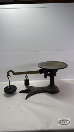 FAIRBANKS CROW FOOT CAST IRON BALANCE SCALE