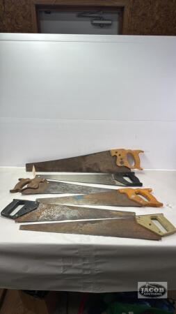 (6) HAND SAWS
