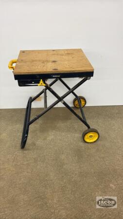 MASTERCRAFT FOLDING WORK STAND ON WHEELS