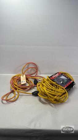 (2) LIGHT EXTENSION CORDS