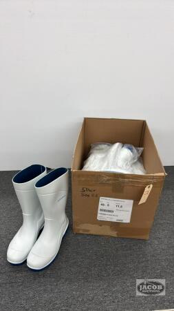 (5) PAIRS OF SIZE 11 1/2 TORENNA RUBBER BOOTS