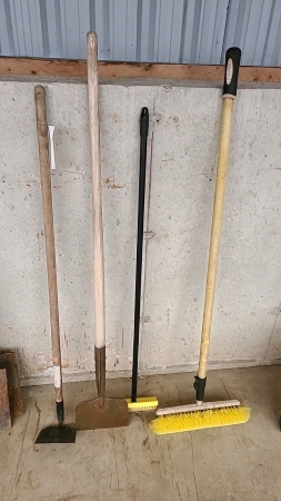 Scraper, Hoe, Wash Brushes