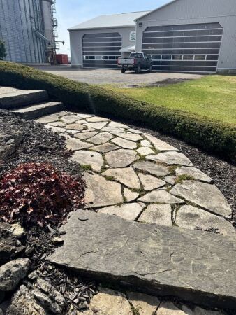 OFFSITE: 3 PALLETS OF VARIOUS FLAT LANDSCAPE STONE