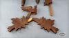 WOODEN CUCKOO CLOCK W/ WEIGHTS AND PENDULUM - 2